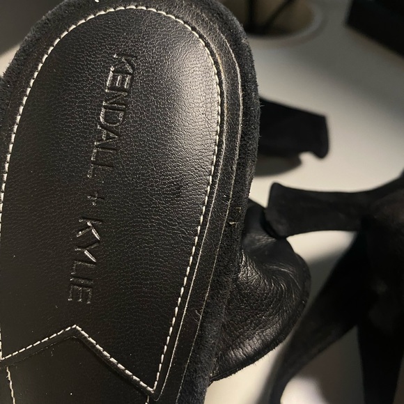 Kendall + Kylie Delilah Light Suede Lace-Up Heels - Picture 4 of 11